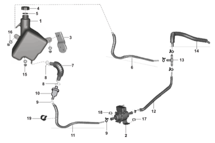 Bajaj exploded drawing, plate 27, Petrol tank